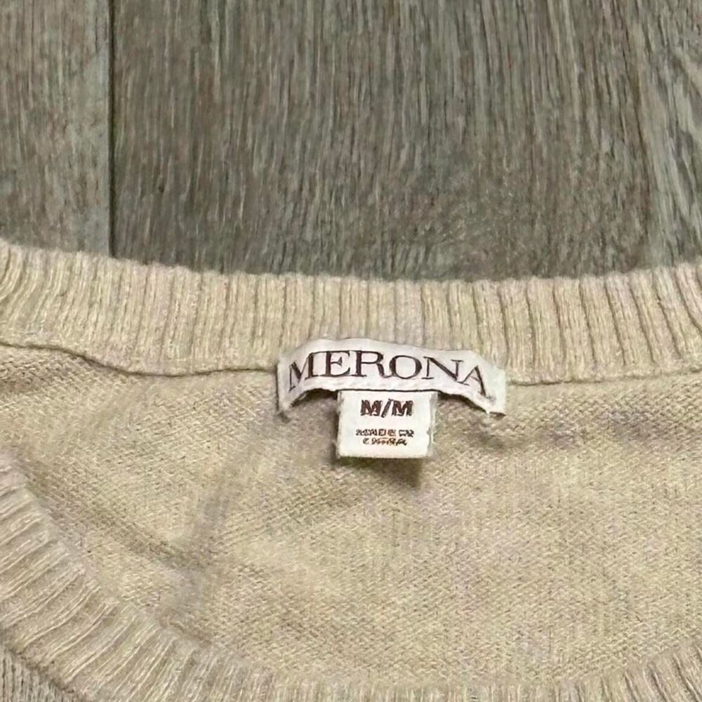 Merona cream & tan dog sweater with black dog graphic - Picture 3 of 6